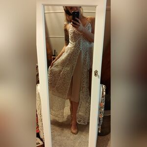 For Love And Lemons White Lace Maxi Dress For Layering